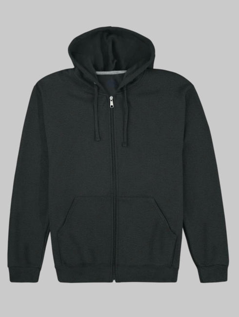FRUIT OF THE LOOM EVERSOFT FLEECE FULL ZIP HOODIE SWEATSHIRT